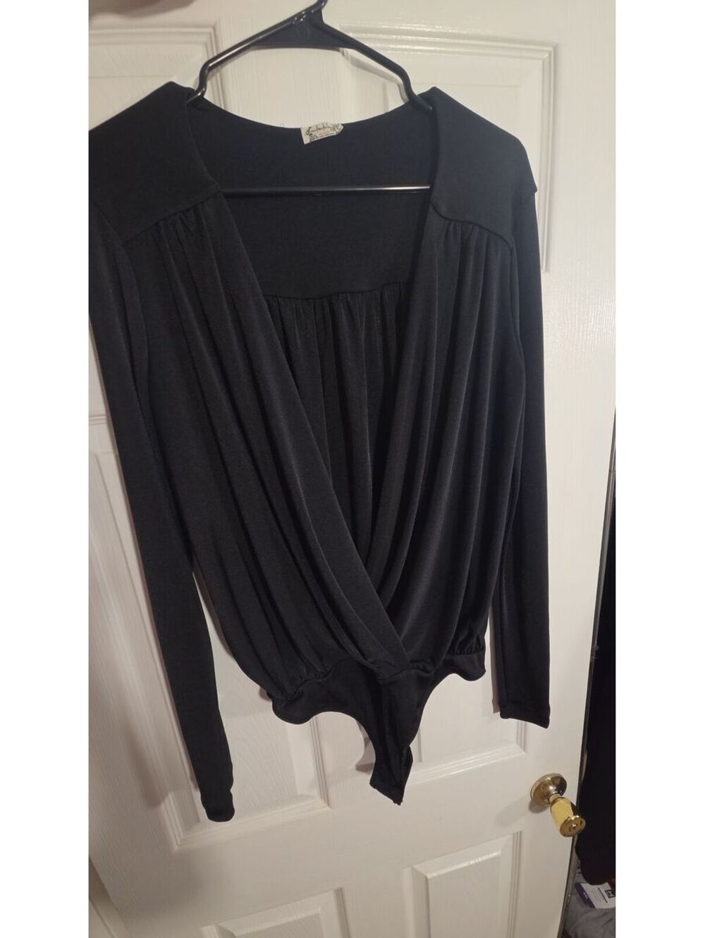 Intimately Free People Slinky Black bodysuit